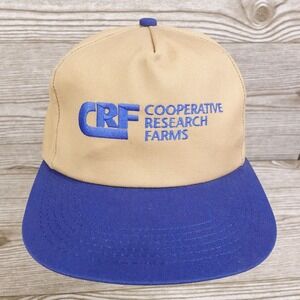 VINTAGE CRF COOPERATIVE‎ RESEARCH FARMS K-PRODUCTS USA MADE SNAPBACK HAT CAP